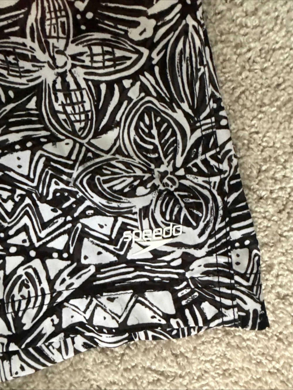 Speedo Floral Aztec Print Swim Trucks Size S Resortwear‎ Vacation